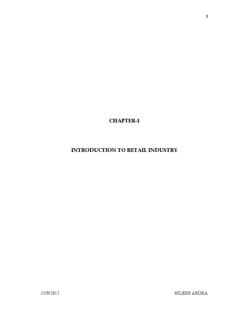 08 - Chapter 1 | PDF | Supermarket | Retail