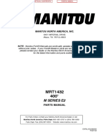 Manitou MRT1432 PARTS MANUAL