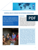 UNDP Issue Brief - Universal Health Coverage For Sustainable Development