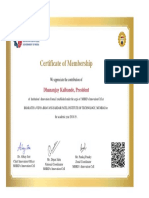 IIC 1.0 President Member Certificate