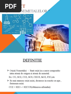 Oxizii Nemetalelor Pdf