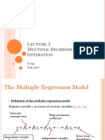 Lecture 3 Multiple Regression Model-Estimation