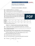 Model Evaluare Nationala - Noiembrie 2016