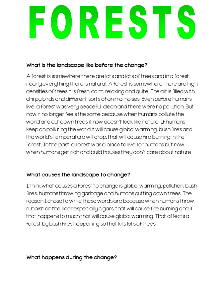 Impact of Deforestation on Ecosystems | PDF | Forests | Trees