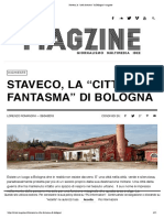 Staveco, la “città fantasma” di Bologna _ magzine