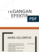 Kelompok 5. TEgangan Efektif. Mekanika Tanah