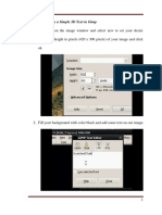 Make a 3D Text in Gimp