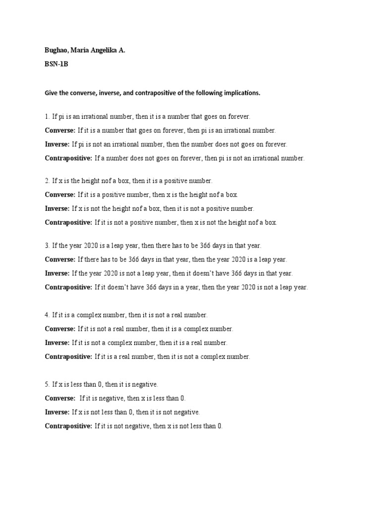 converse inverse and contrapositive pdf