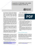 WHO 2019 Ncov IHR - Quarantine 2020.1 Eng PDF