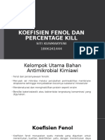 Koefisien Fenol Dan Percentage Kill