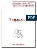 SCIENCE and EDUCATION A NEW DIMENSION PHILOLOGY Issue 211