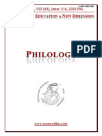 SCIENCE and EDUCATION a NEW DIMENSION PHILOLOGY Issue 216