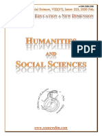 SCIENCE and EDUCATION A NEW DIMENSION HUMANITIES and SOCIAL SCIENCE Issue 223
