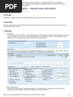 Inspection Lot Creation - Sample Size Calculation - Product Lifecycle Management - Community Wiki