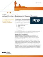 WorkshopPLUS - Active Directory Backup and Disaster Recovery