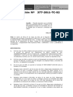 377-2011, que la normativa establece como una potestad y no un deber de La Entidad el resolver el contrato luego que