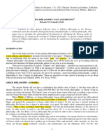 Filipino Philosophy Past and Present 201 PDF