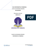 1 - Soal Ujian UT Manajemen EKMA4215 Manajemen Operasi PDF