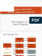 Post-Layout Verification Via Simulation With Machta: Text: Chapter 13.10 Machta Manual