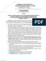 Pengumuman Kelulusan SKD CPNS Kab. Alor T.A 2020 PDF