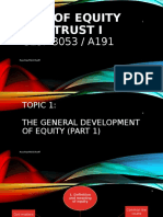 1. The General development of equity (1)