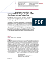 Differential Associations of Walking and Cycling W