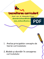 1 Dezvoltarea Curriculara