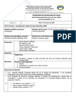 Actualización malla Ciencias Naturales Huila