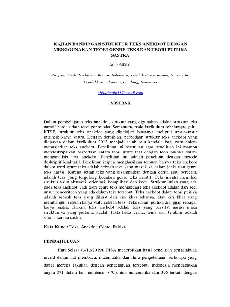 Kajian Teks Sastra Pdf