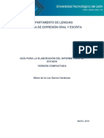 Guía para La Elaboración Del Informe Final de Estadía. Versión Compactada PDF