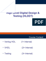 High Level Digital Design & Testing (HLDDT)