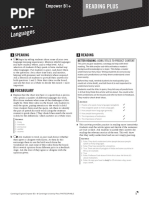 Empower - B1 Reading - PlusU01 - Worksheet