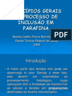 Princípios Gerais Do Processo de Inclusão em Parafina