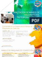 Capacitacion de Manejo de Maquina Plana, Fileteadora y Collarín