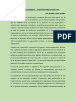 GP - Ensayo Responsabilides de La Gestión Presupuestaria PDF