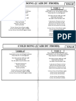 Cold Song-Élèves PDF