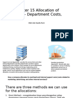 Chapter 15 Allocation of Support - Department Costs