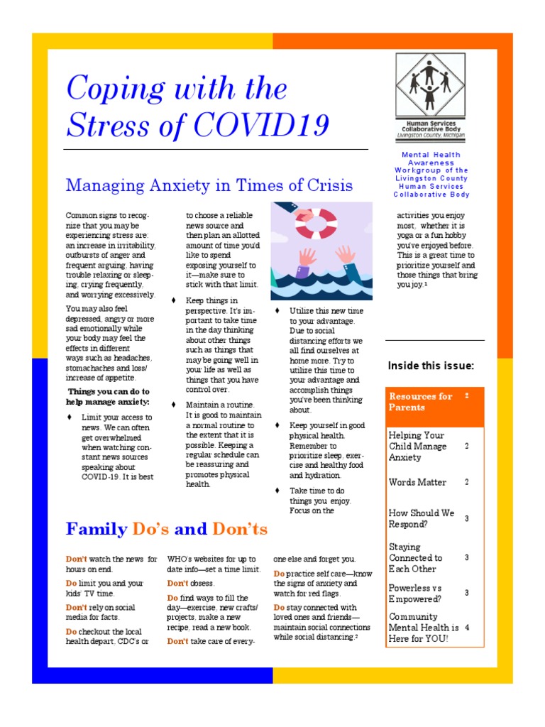 Managing Child Anxiety During COVID-19 | PDF | School Psychology ...