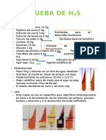 Prueba de H2S