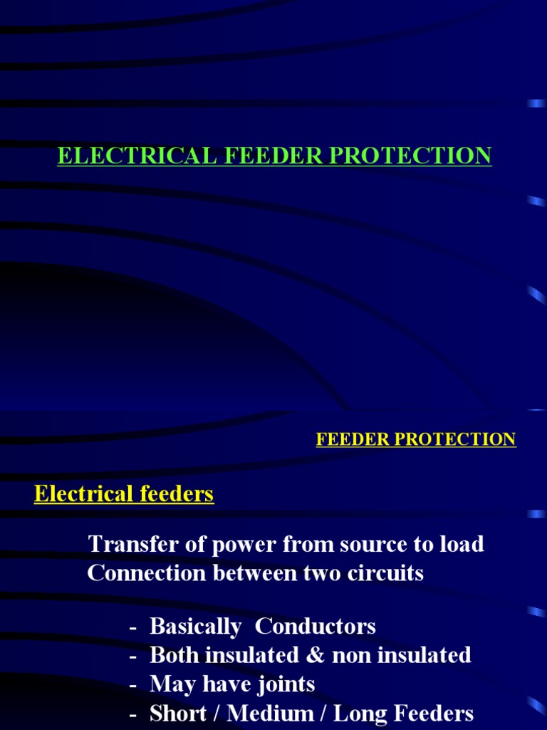Feeder Protection Relay Overview | PDF | Relay | Insulator (Electricity)