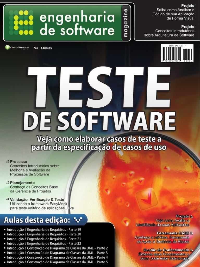 ES 06 Teste de Software PDF | PDF | Testes de software | Engenharia de ...