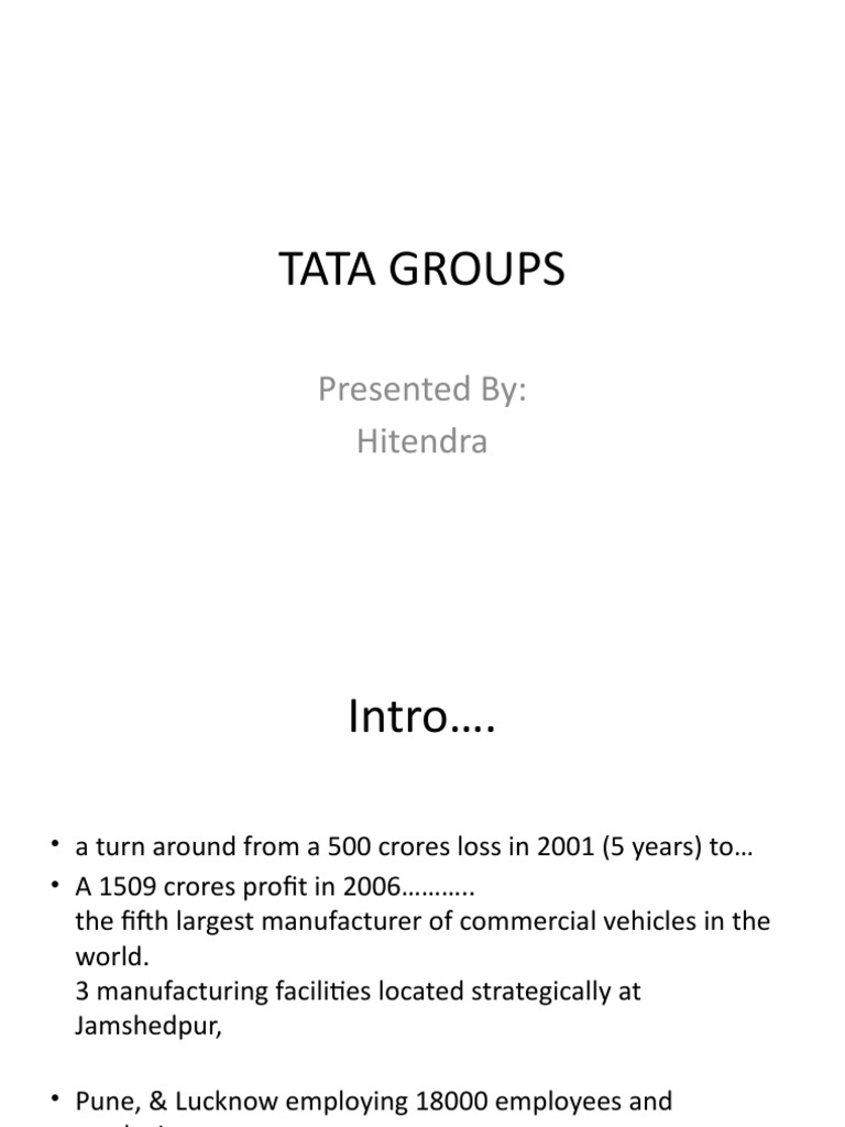 Tata Group's Successful Turnaround Strategy | PDF | Business | Economies