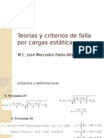 Teorías y Criterios de Falla Por Cargas Estáticas