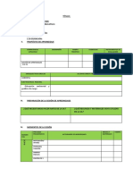 Matriz de Sesion de Aprendizaje