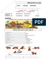 Les Prepositions de Lieu 2 Exercice Grammatical 20148