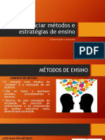 Diferenciar Métodos e Estratégias de Ensino Aula 12 de Novembro PDF