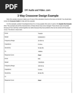 3 Way Crossover Design Example