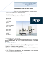 Volúmenes molares parciales de una mezcla binaria