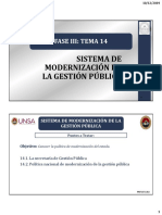 Sistema de Modernizacion de La Gestion Publica