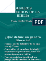 GenerosLiterarios de La Biblia